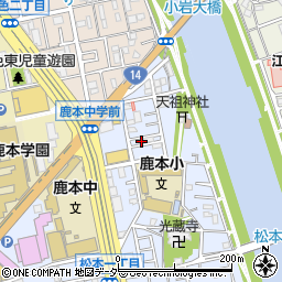 東京都江戸川区松本2丁目38-2周辺の地図