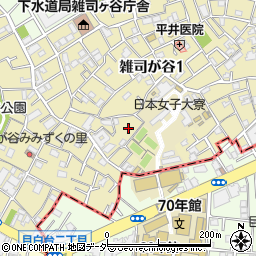 東京都豊島区雑司が谷1丁目4周辺の地図