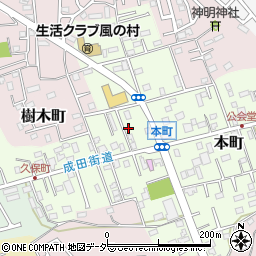 千葉県佐倉市本町19周辺の地図