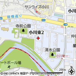 東京都あきる野市小川東2丁目周辺の地図