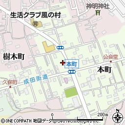 千葉県佐倉市本町21-1周辺の地図