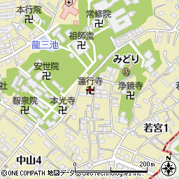 蓮行寺周辺の地図