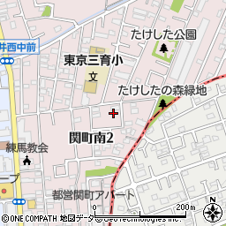 東京都練馬区関町南2丁目9-13周辺の地図