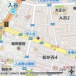 城北信用金庫台東支店周辺の地図