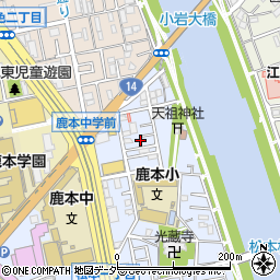 東京都江戸川区松本2丁目38周辺の地図