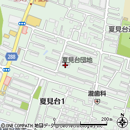 千葉県船橋市夏見台1丁目周辺の地図