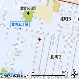 東京都国分寺市北町周辺の地図
