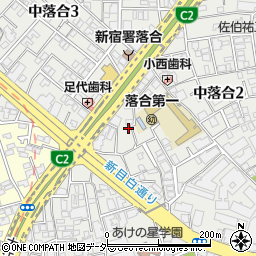 東京都新宿区中落合2丁目12-8周辺の地図
