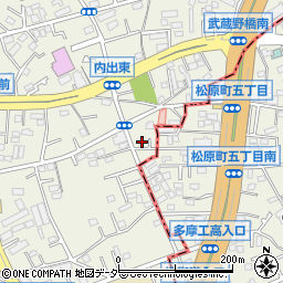 東京都福生市熊川418-5周辺の地図