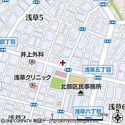 東京都台東区浅草5丁目4周辺の地図