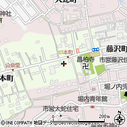 千葉県佐倉市本町59周辺の地図