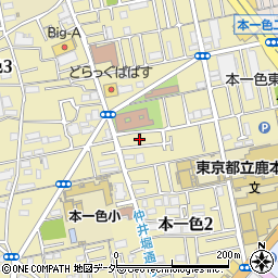 東京都江戸川区本一色2丁目14周辺の地図