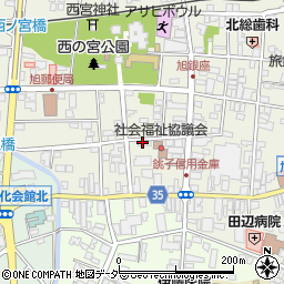 公文式旭中央教室周辺の地図