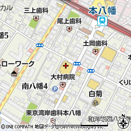 ＭＥＧＡドン・キホーテ本八幡店周辺の地図