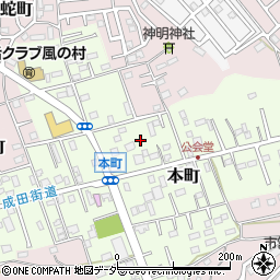 千葉県佐倉市本町26周辺の地図