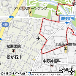東京都中野区松が丘1丁目29周辺の地図