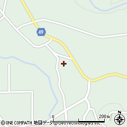 長野県駒ヶ根市中沢中割周辺の地図