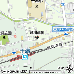 越川歯科医院周辺の地図