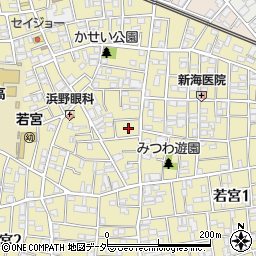 東京都中野区若宮3丁目2周辺の地図