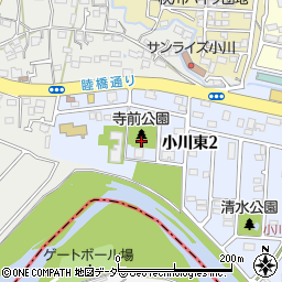 寺前公園トイレ周辺の地図