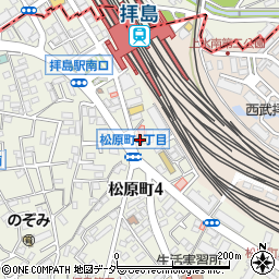 セブンイレブン拝島駅南口店周辺の地図