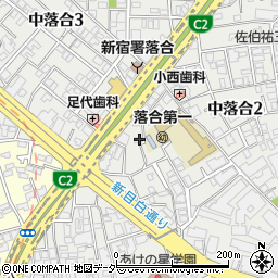 東京都新宿区中落合2丁目12-7周辺の地図