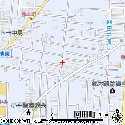 リパーク小平回田町駐車場周辺の地図