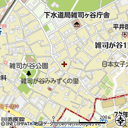 東京都豊島区雑司が谷1丁目7周辺の地図