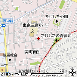 東京都練馬区関町南2丁目8-2周辺の地図