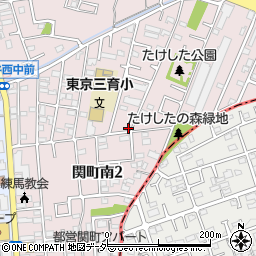 東京都練馬区関町南2丁目8-50周辺の地図