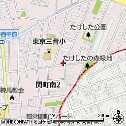 東京都練馬区関町南2丁目8-50周辺の地図