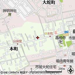 千葉県佐倉市本町42周辺の地図