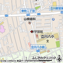 立川幸郵便局周辺の地図