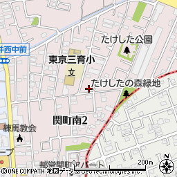 東京都練馬区関町南2丁目8-1周辺の地図