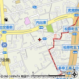 東京都福生市熊川404-1周辺の地図