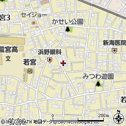 東京都中野区若宮3丁目3-10周辺の地図