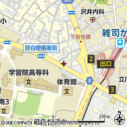 パークジャパン目白第１駐車場周辺の地図