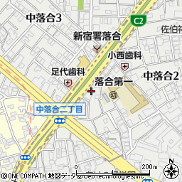 東京都新宿区中落合2丁目12-25周辺の地図