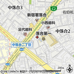 東京都新宿区中落合2丁目12-6周辺の地図