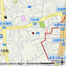 東京都福生市熊川404周辺の地図