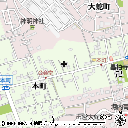 千葉県佐倉市本町38-1周辺の地図