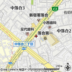 東京都新宿区中落合2丁目12-24周辺の地図