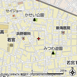 東京都中野区若宮3丁目3-3周辺の地図