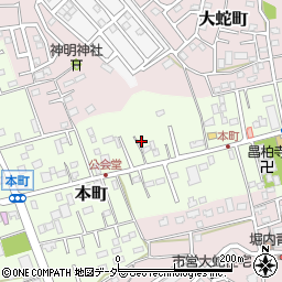 千葉県佐倉市本町38周辺の地図