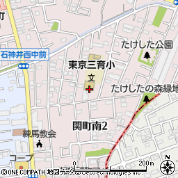 東京都練馬区関町南2丁目周辺の地図