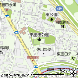 東墨田公園周辺の地図