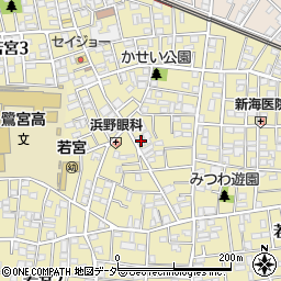 東京都中野区若宮3丁目3-11周辺の地図