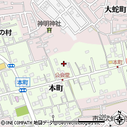 千葉県佐倉市本町34周辺の地図