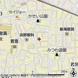 東京都中野区若宮3丁目3周辺の地図