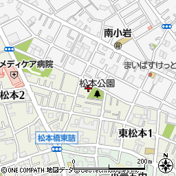 タイムズ東松本駐車場周辺の地図